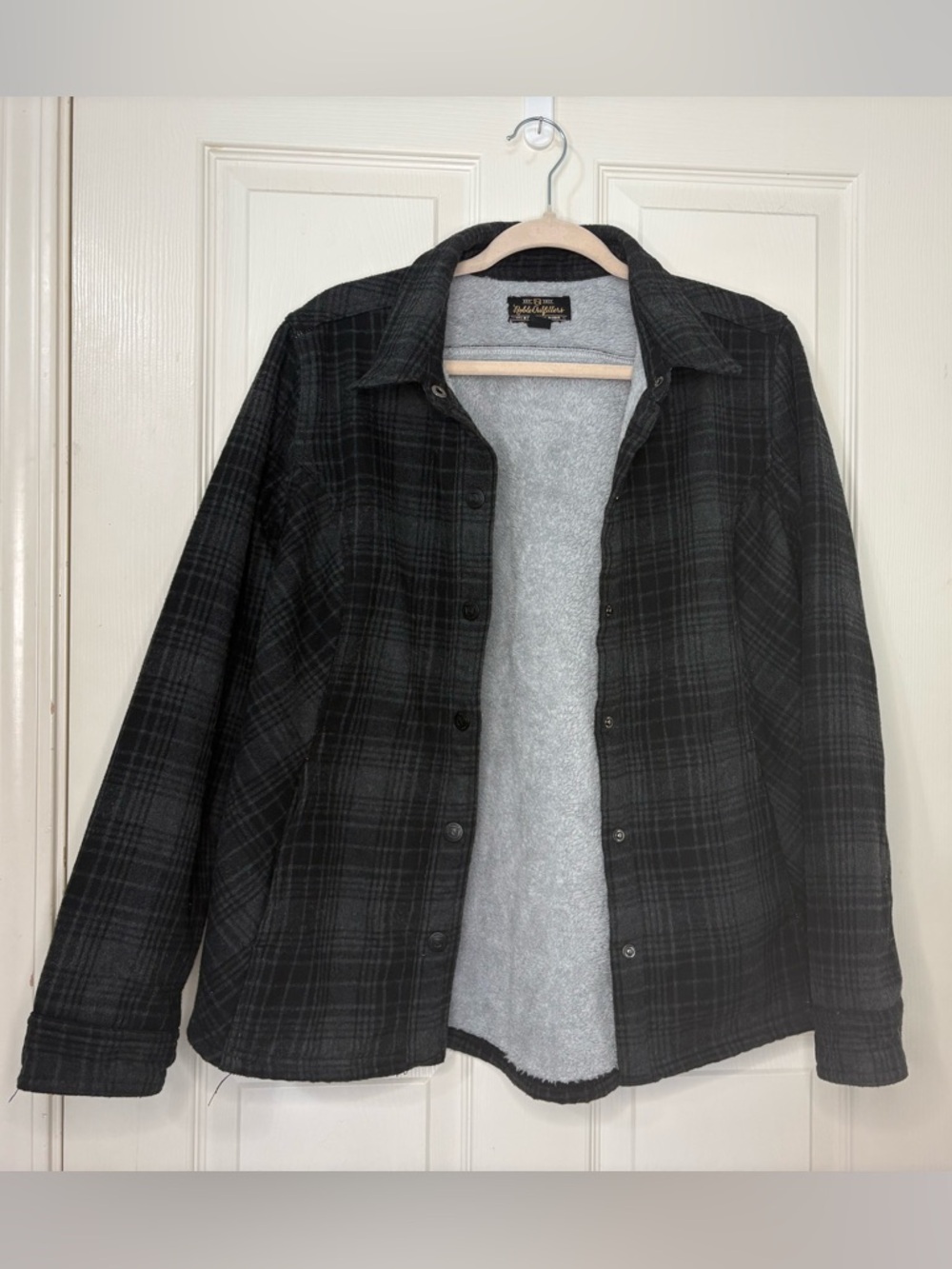 Noble Outfitters Plush Sherpa-Lined Jacket - Black & Gray